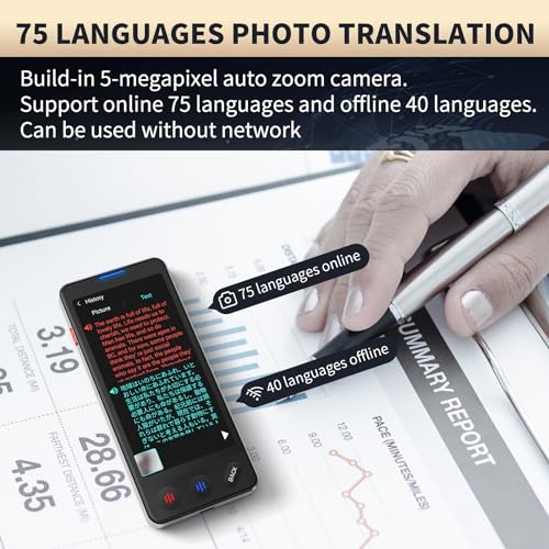 AI Language Translator Device - 138 Languages, No WiFi