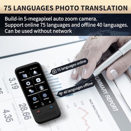 Portable AI Language Translator, No WiFi Required