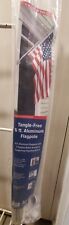 6' Aluminum Flagpole with Bracket & Ornament