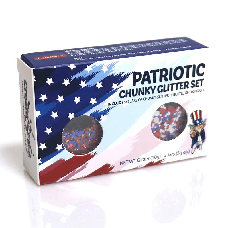 USA Colors Glitter Kit for Patriotic Celebrations