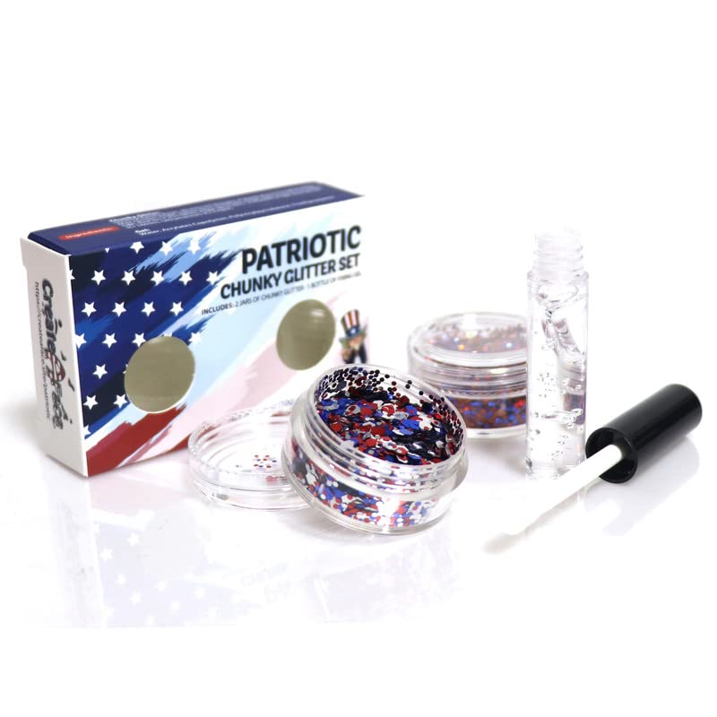USA Colors Glitter Kit for Patriotic Celebrations