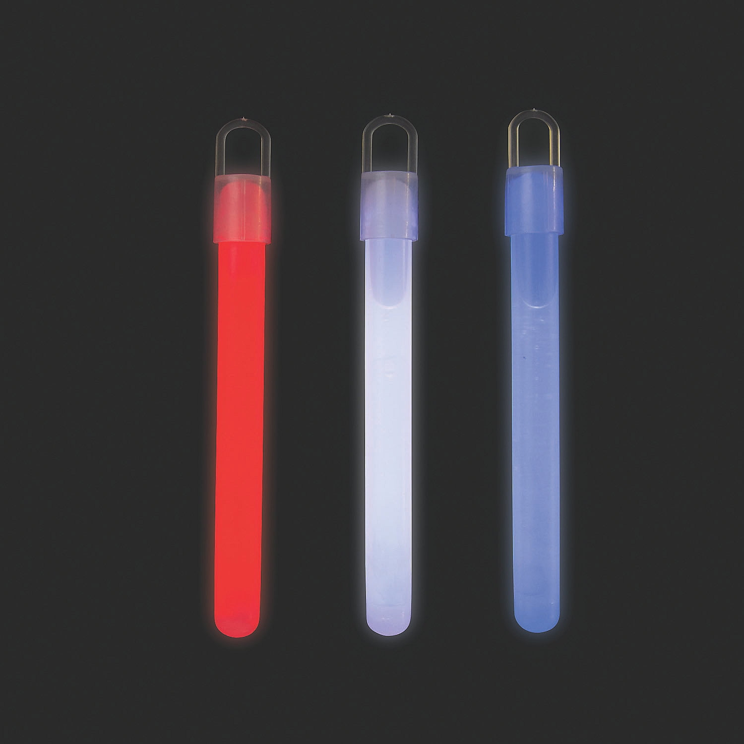 Patriotic Red, White, and Blue Glow Sticks - 50 Pack