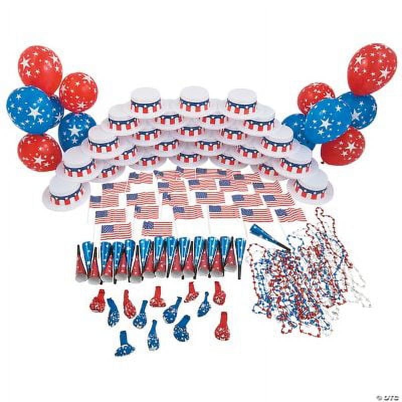 Patriotic Red, White, and Blue Glow Sticks - 50 Pack