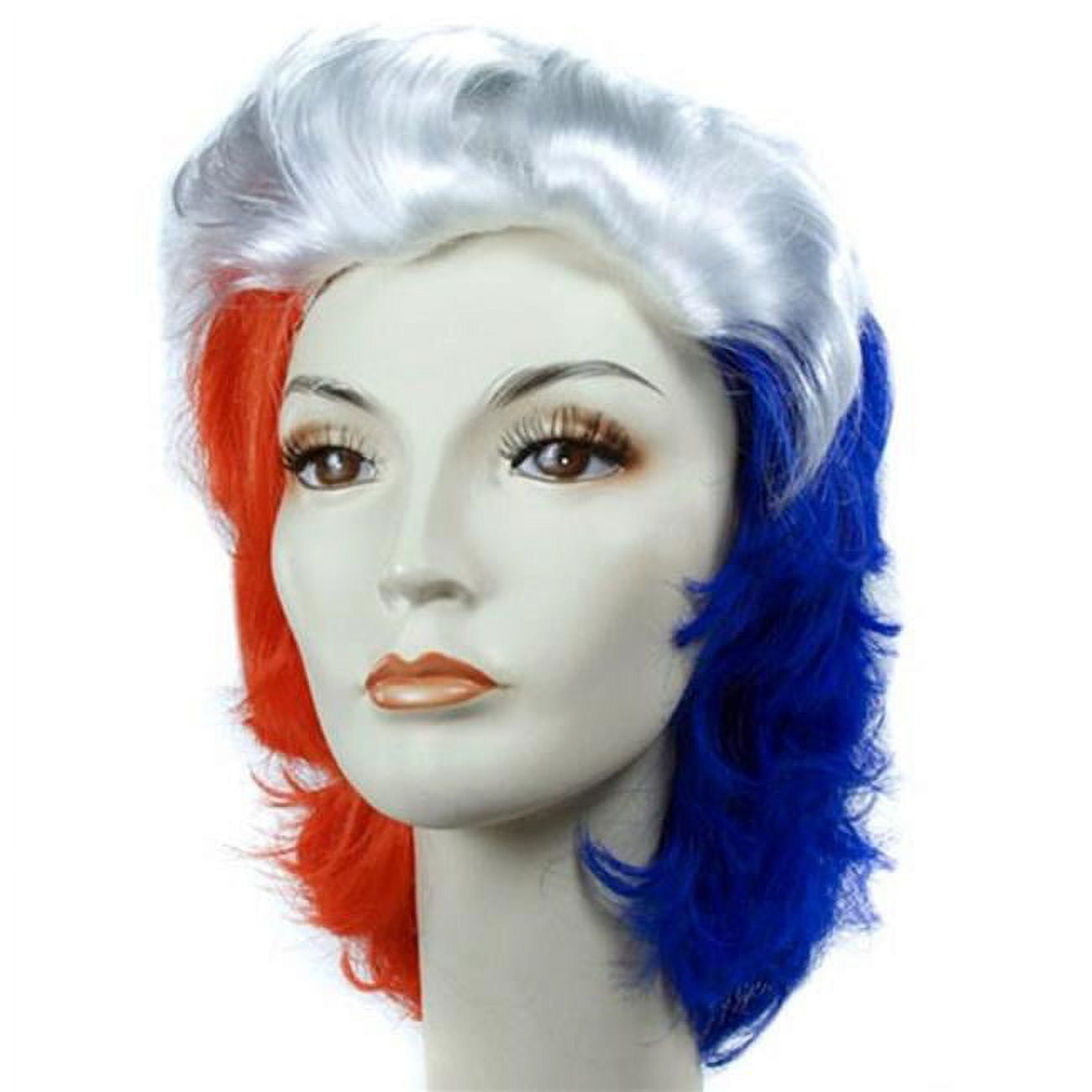 Patriotic Wig Costume for Festive Celebrations