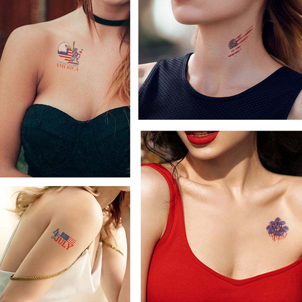 11-Piece Patriotic Temporary Tattoos for Independence Day