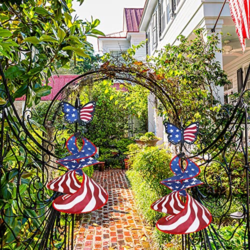 Patriotic Butterfly Wind Spinner Duo Set