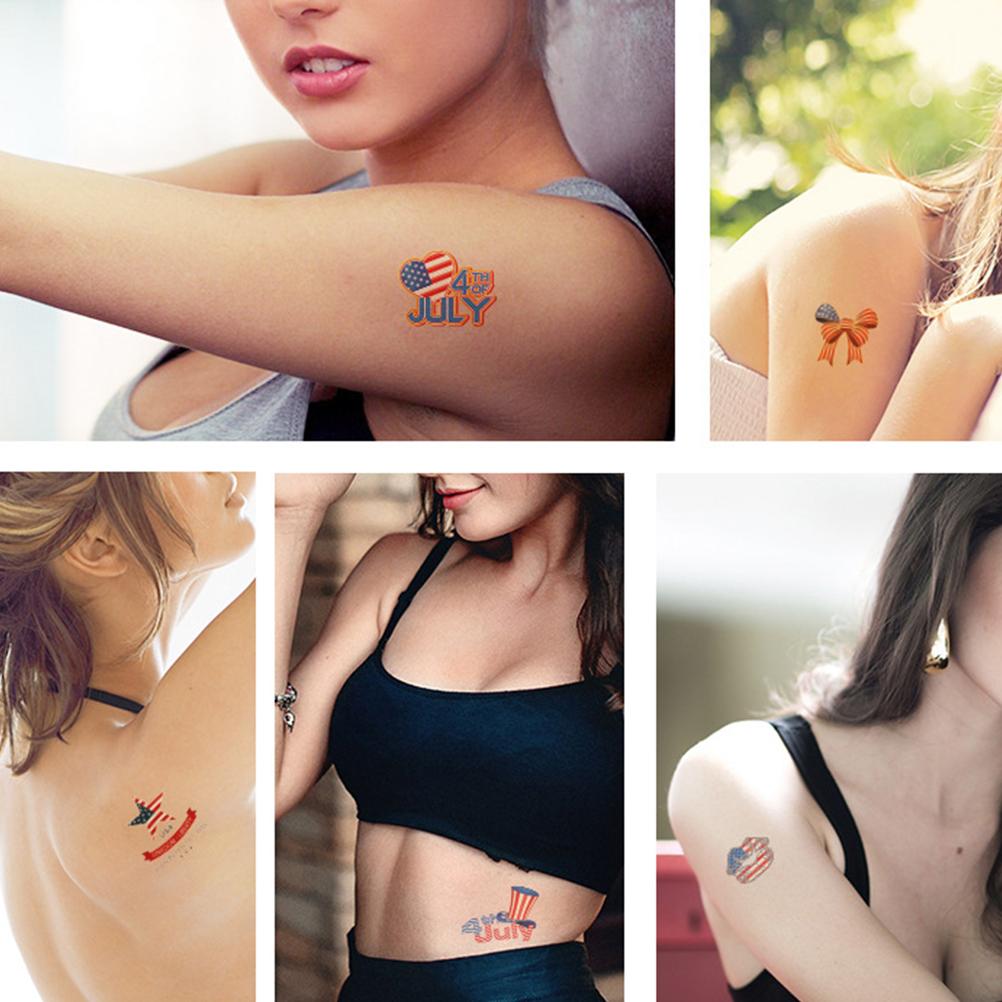 11-Piece Patriotic Temporary Tattoos for Independence Day