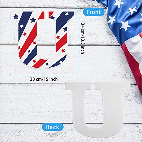 6-Piece Patriotic Yard Sign Set for July 4th