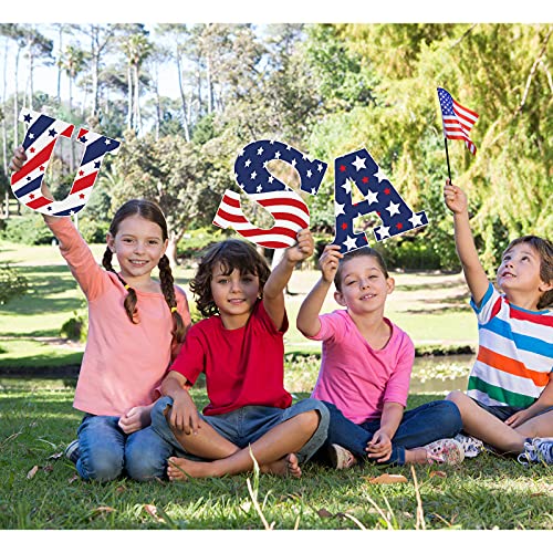 6-Piece Patriotic Yard Sign Set for July 4th