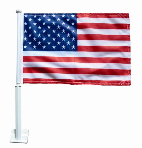 American Car Window Flag and Mount