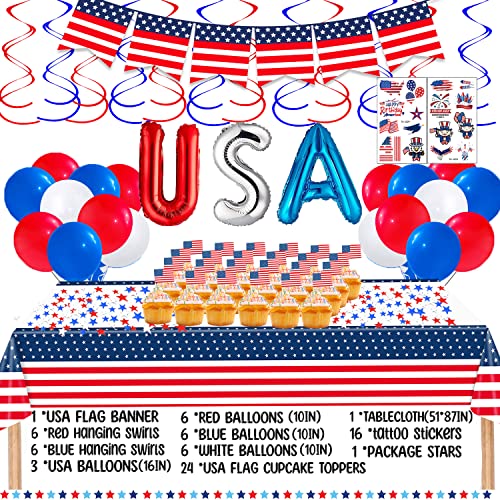 Patriotic Party Kit for 24 Guests
