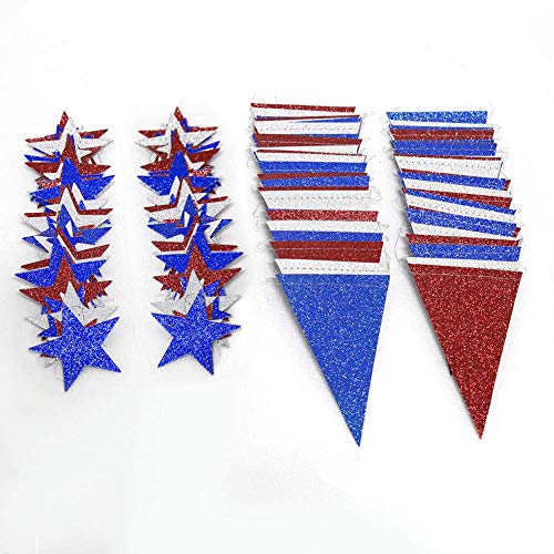4th of July Star Garland Decoration Kit