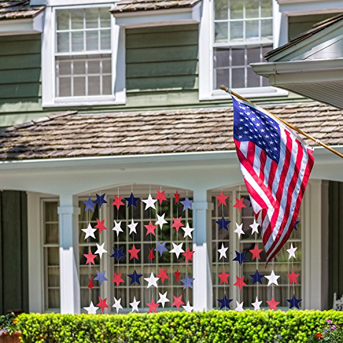 Patriotic Star Streamers for Holidays & BBQs