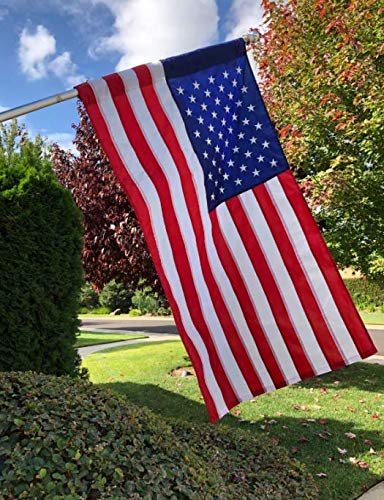 Embroidered American Flag for Indoor/Outdoor Use