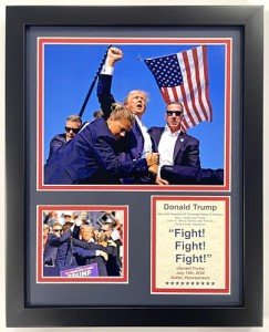 Donald Trump Framed Double Matted Rally Photos