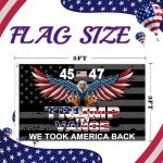 Trump 45th President Flag for Yard and Garden