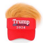 Trump 2024 Wig Hat - Adjustable MAGA Cap