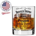 Trump 100% Made in USA Whiskey Glass 10.5 oz