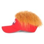 Trump 2024 Wig Hat - Adjustable MAGA Cap