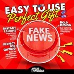 Trumped Up Fake News Button with 7 Sayings