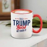 Trump Supporter Ceramic Coffee Mug with Red Handle