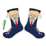 Donald Trump Hair Socks – Funny Patriotic Gift