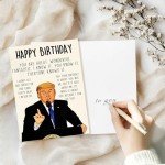 Funny Trump Birthday Card for Patriotic Celebrations