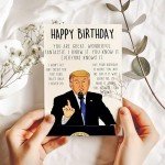 Funny Trump Birthday Card for Patriotic Celebrations