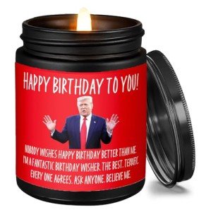 Trump Birthday Candle - Celebrate with Patriot Pride