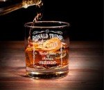 Donald Trump Laser Engraved Whiskey Glass Gift