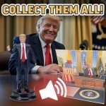 Talking Donald Trump Bobblehead - Patriotic Desk Decor