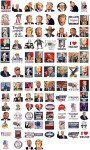 100 Pack Trump 2024 Stickers for All Uses