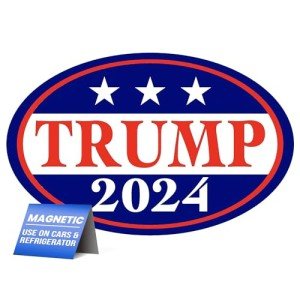 Trump 2024 Oval Magnetic Bumper Sticker