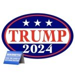 Trump 2024 Oval Magnetic Bumper Sticker