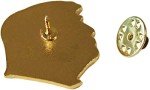 Gold Plated Donald Trump Lapel Pin, 1.2