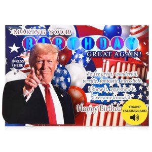 Talking Trump Birthday Card with Voice & Light