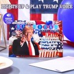 Talking Trump Birthday Card with Voice & Light