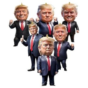 Funny Trump 2024 Christmas Tree Ornaments (7PCS)