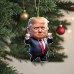 Funny Trump 2024 Christmas Tree Ornaments (7PCS)