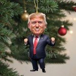 Funny Trump 2024 Christmas Tree Ornaments (7PCS)