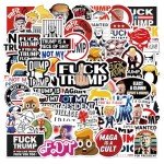 Funny Anti-Trump Stickers - 55 Pack