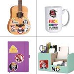 Funny Anti-Trump Stickers - 55 Pack