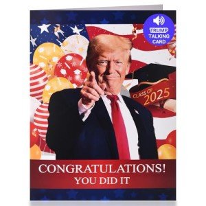 Talking Trump Graduation Card - Funny Congrats Grad!
