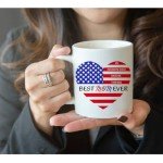 Patriotic Coffee Mug for Amazing Moms
