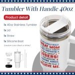 Mom's 40oz Trump Tumbler - Patriotic Gift Idea