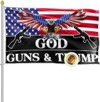 Trump 2024 Patriotic Eagle Flag - 3x5 Outdoor
