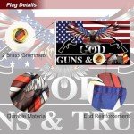 Trump 2024 Patriotic Eagle Flag - 3x5 Outdoor