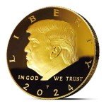 2024 Trump Gold-Plated Coin in Display Case