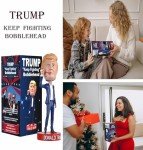 Trump Keep Fighting Bobblehead for Patriotic Supporters
