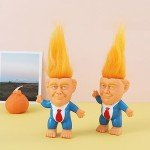 Trump 2025 Rubber Troll Doll - Fun Gift!